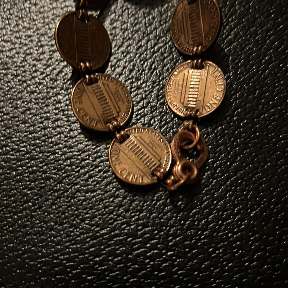Penny Bracelet - Womens Accessories - Copper Jewelry - Unisex - Gift Idea - New - Picture 2 of 5
